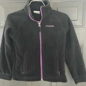 Girls Columbia fleece zip up